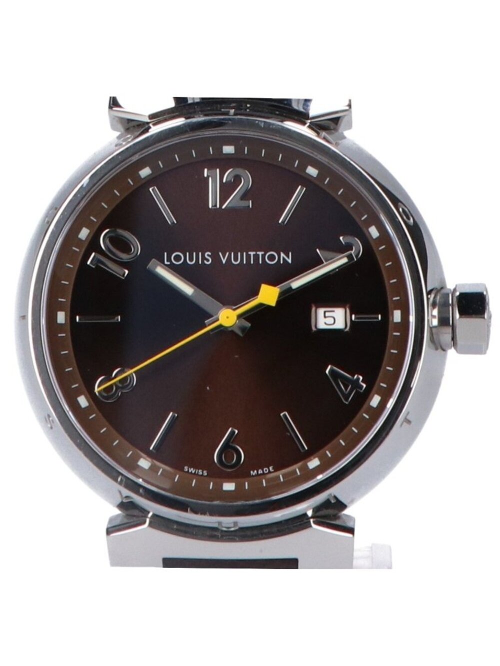 Louis Vuitton Brown Tambour Quartz Watch - Picture 1 of 8